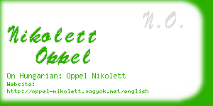 nikolett oppel business card